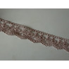 Dentelle rose  de 2,5 cm en largeur