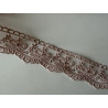 Dentelle rose  de 2,5 cm en largeur