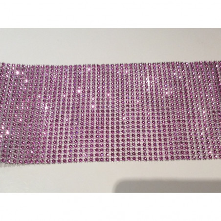 Ruban de strass rose