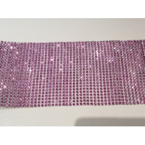 Ruban de strass rose