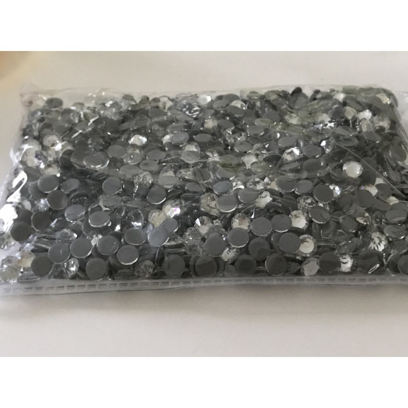 Lot De 300 Strass Thermocollants Ronds S12 - 3.2mm - Cristal Qualité A+ Pour Customisation
