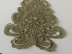 Applique a coudre couleur doré clair